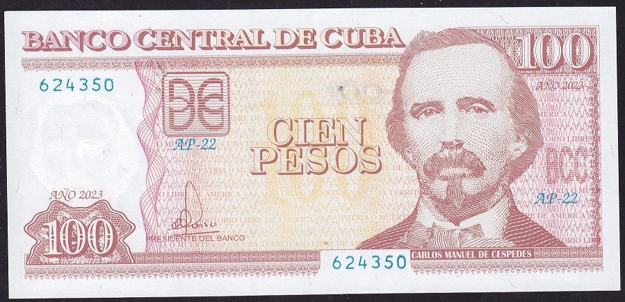 Küba 100 Pesos 2023 Çil