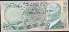 6.Emisyon 2.Tertip 10 Lira L07 146912 Çilaltı Çil