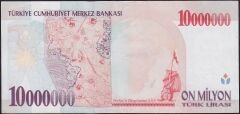 7.Emisyon 10 000 000 Lira E19 021874 Çok Çok Temiz