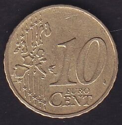 Avrupa 10 Euro Cent 2002 D Almanya