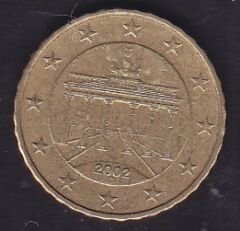 Avrupa 10 Euro Cent 2002 D Almanya