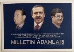 Milletin Adamları Kartpostal