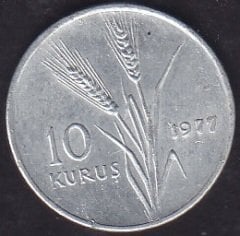 1977 Yılı 10 Kuruş