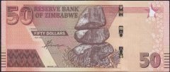 Zimbabwe 50 Dolar 2020 Çil