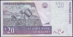 Malawi 20 Kwacha 2006 Çilaltı Çil