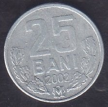 Moldova 25 Bani 2002