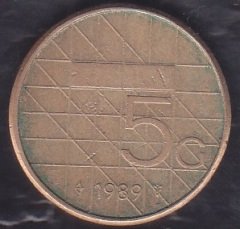 Hollanda 5 Gulden 1989