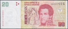Arjantin 20 Pesos 2003 Çil Pick 355b