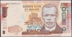 Malawi 500 Kwacha 2017 Çil