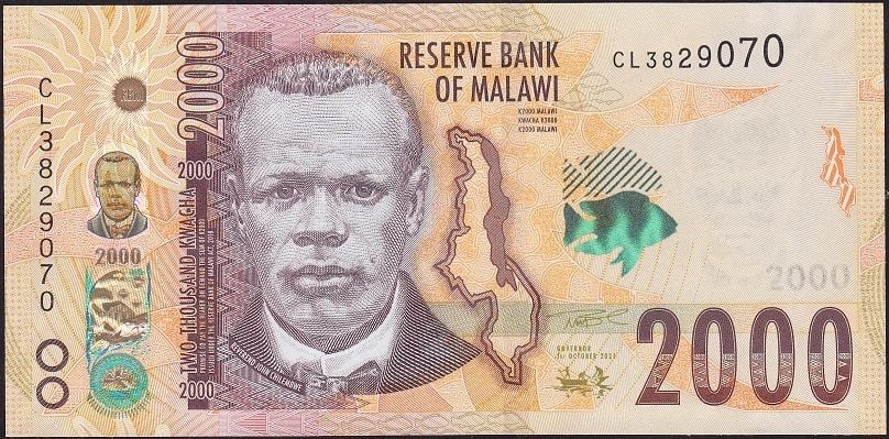 Malawi 2000 Kwacha 2021 Çil