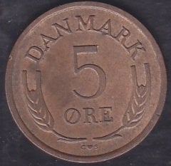 Danimarka 5 Öre 1964