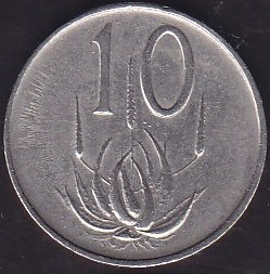 South Africa 10 Cent 1965