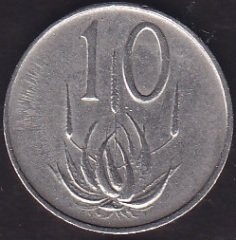 South Africa 10 Cent 1965