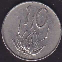 South Africa 10 Cent 1965