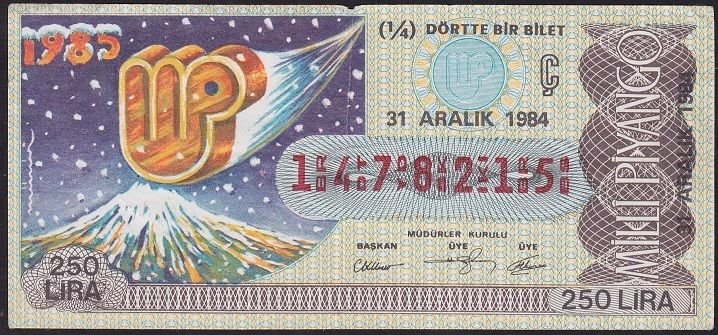 1984 31 Aralık Çeyrek Bilet - Ç Serisi