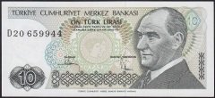 7.Emisyon 2.Tertip 10 Lira D20 659944 Çil