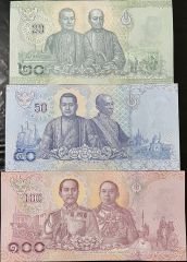 Tayland 20-50-100 Baht 2018 Çil