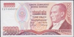 7.Emisyon 1.Tertip 20000 Lira E17 695072 Çilaltı Çil