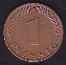 Almanya 1 Pfennig 1966 F