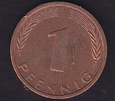 Almanya 1 Pfennig 1974 J