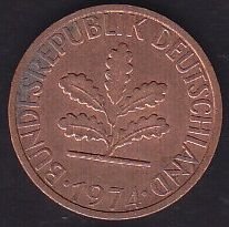 Almanya 1 Pfennig 1974 J