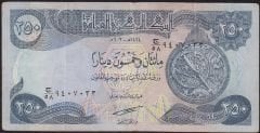 Irak 250 Dinar 2003 Çok Temiz Pick 91a