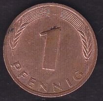 Almanya 1 Pfennig 1981 J