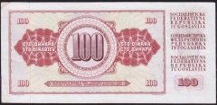 Yugoslavya 100 Dinar 1978 Çok Çok Temiz