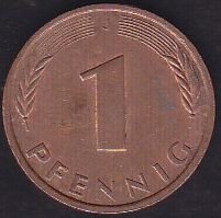 Almanya 1 Pfennig 1983 J