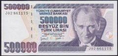 7.EMİSYON 4.TERTİP 500000 LİRA J02 861175 ÇİL