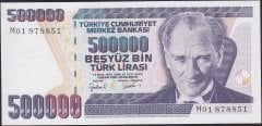 7.Emisyon 4.Tertip 500000 Lira M01 878851 Çil