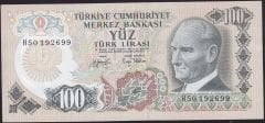 6.Emisyon 2.Tertip 100 Lira H50 192699 Çilaltı