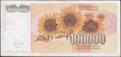 Yugoslavya 100000 Dinar 1993 Çok Temiz+