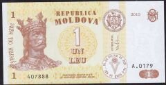 Moldova 1 Leu 2010 Çil 888