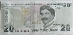 9.Emisyon 6.Tertip 20 Lira G001 2102xx Çil