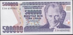 7.Emisyon 3.Tertip 500000 Lira E50 438702 Çil