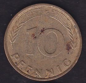 Almanya 10 Pfennig 1978 G