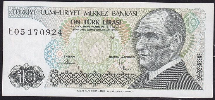 7.Emisyon 2.Tertip 10 Lira E05 170924 Çilaltı