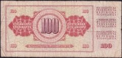 Yugoslavya 100 Dinar 1978 Temiz