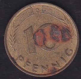 Almanya 10 Pfennig 1980 D