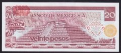 Meksika 20 Pesos 1977 Çil ( E ) Pick64d