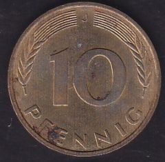 Almanya 10 Pfennig 1985 J