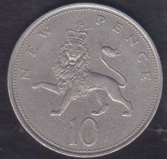 İngiltere 10 New Pence 1969