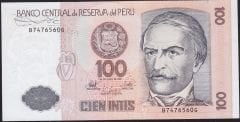 Peru 100 Intis 1987 Çilaltı Çil Pick 133