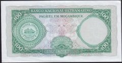 Mozambik 100 Escudos 1961 ( 1976 ) Çilaltı (kat yok )