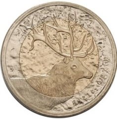 2012 Yılı1 Lira Kızıl Geyik Bimetal Hatıra Para Çil