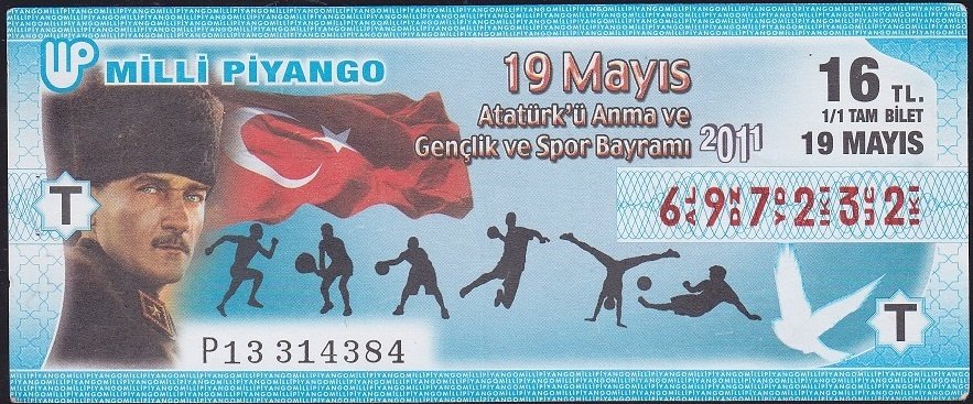 2011 19 Mayıs Tam Bilet - T Serisi