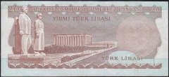 6.Emisyon 2.Tertip 20 Lira E63 134063 Çok Temiz+