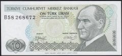 7.Emisyon 1.Tertip 10 Lira B58 268672 Çilaltı Çil