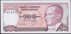 7.Emisyon 2.Tertip 100 Lira F47 478149 Çilaltı Çil